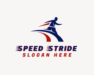 Sports Running Athlete logo design