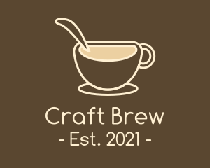 Brewed Coffee Cup logo design