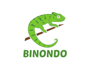 Green Chameleon Zoo Logo