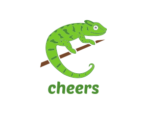 Green Chameleon Zoo Logo