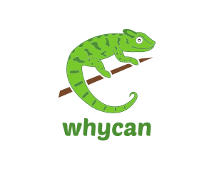 Green Chameleon Zoo Logo