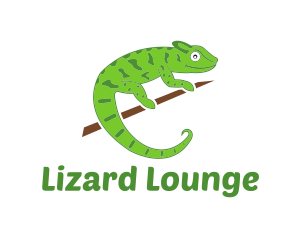 Green Chameleon Zoo logo design