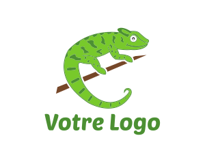 Branch - Green Chameleon Zoo logo design