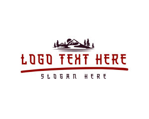 Outdoor - Asian Mountain Travel logo design