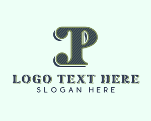 Tailoring - Stylish Fashion Letter P logo design
