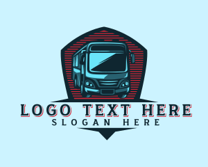 Transportation - Bus Shuttle Transport logo design
