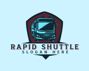 Shuttle - Bus Shuttle Transport logo design