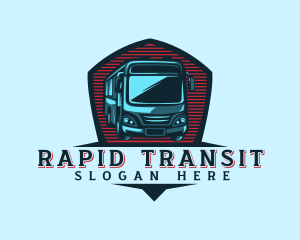 Shuttle - Bus Shuttle Transport logo design