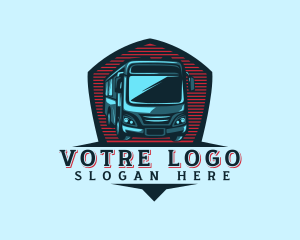 Transportation - Bus Shuttle Transport logo design