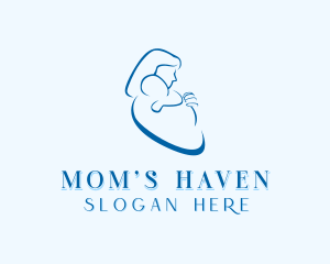 Mom Baby Parenting logo design