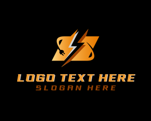 Electrician - Flash Charging Plug logo design