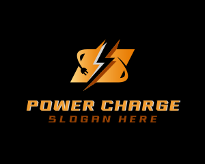 Charging - Flash Charging Plug logo design