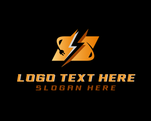 Electricity - Flash Charging Plug logo design