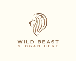 Lion Wild Feline logo design