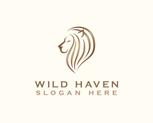 Lion Wild Feline logo design