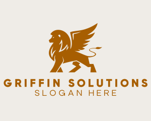 Deluxe Griffin Creature logo design