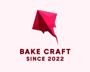 Pink Aquatic Origami logo design