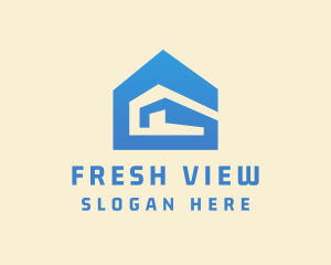 Perspective - Blue Warehouse Construction logo design