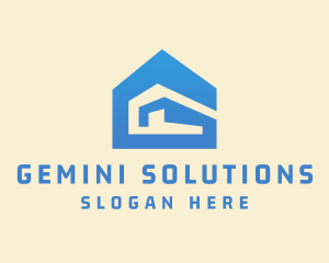 Blue Warehouse Construction logo design