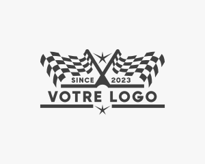 Automotive Kart Race  Logo