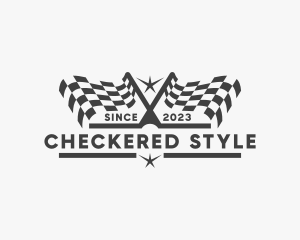 Checkered - Automotive Kart Race logo design
