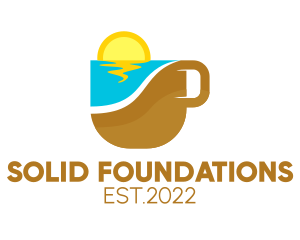 Coffee Shop - Island Beach Cafe logo design