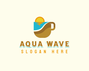 Island Beach Cafe  logo design