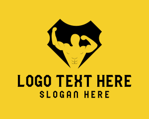 Bodybuilding Gym Fitness Logo