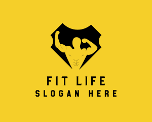 Bodybuilding Gym Fitness logo design