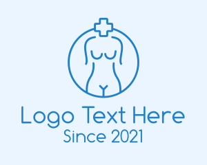 Medical Consultation - Medical Female Anatomy logo design