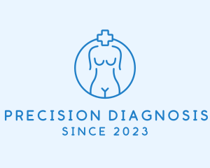 Diagnosis - Medical Female Anatomy logo design