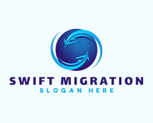Migration - Aviation Agency Airline logo design