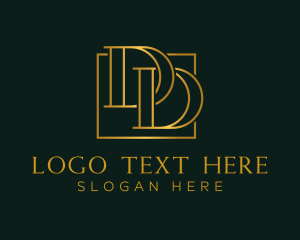 Letter Jl - Luxurious Gold Business logo design