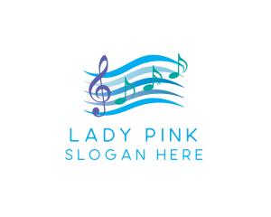 Musical Song Notes Logo