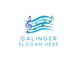 Musical Song Notes logo design