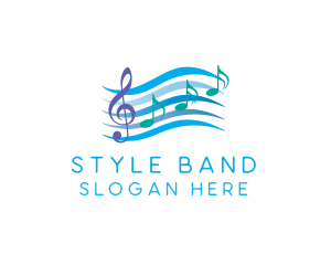 Musical Song Notes logo design