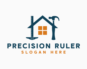 Ruler Drafting Construction logo design