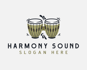 Instrument - Bongo Drum Instrument logo design