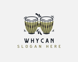 Instrument - Bongo Drum Instrument logo design