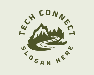 Campground - Mountain Road Travel logo design