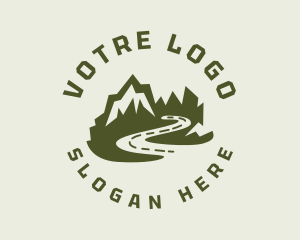 Mountaineer - Mountain Road Travel logo design