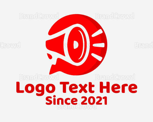 Megaphone Chat Bubble Logo