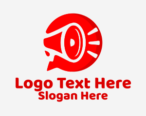 Megaphone Chat Bubble Logo