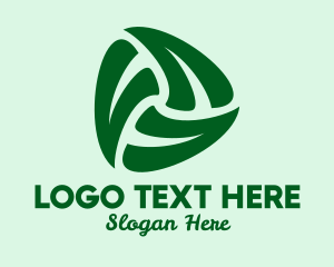 Agriculture - Natural Leaf Triangle logo design