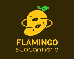 Organic Mango Fruit Logo