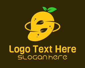 Organic Mango Fruit Logo