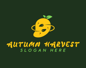 Organic Mango Fruit logo design