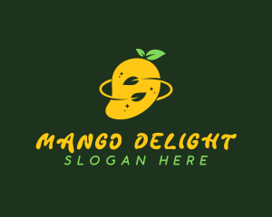 Organic Mango Fruit logo design