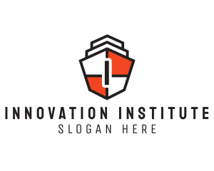 Institute - Heraldic Shield Ship Institute logo design