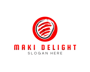 Maki - Asian Meal Sushi logo design